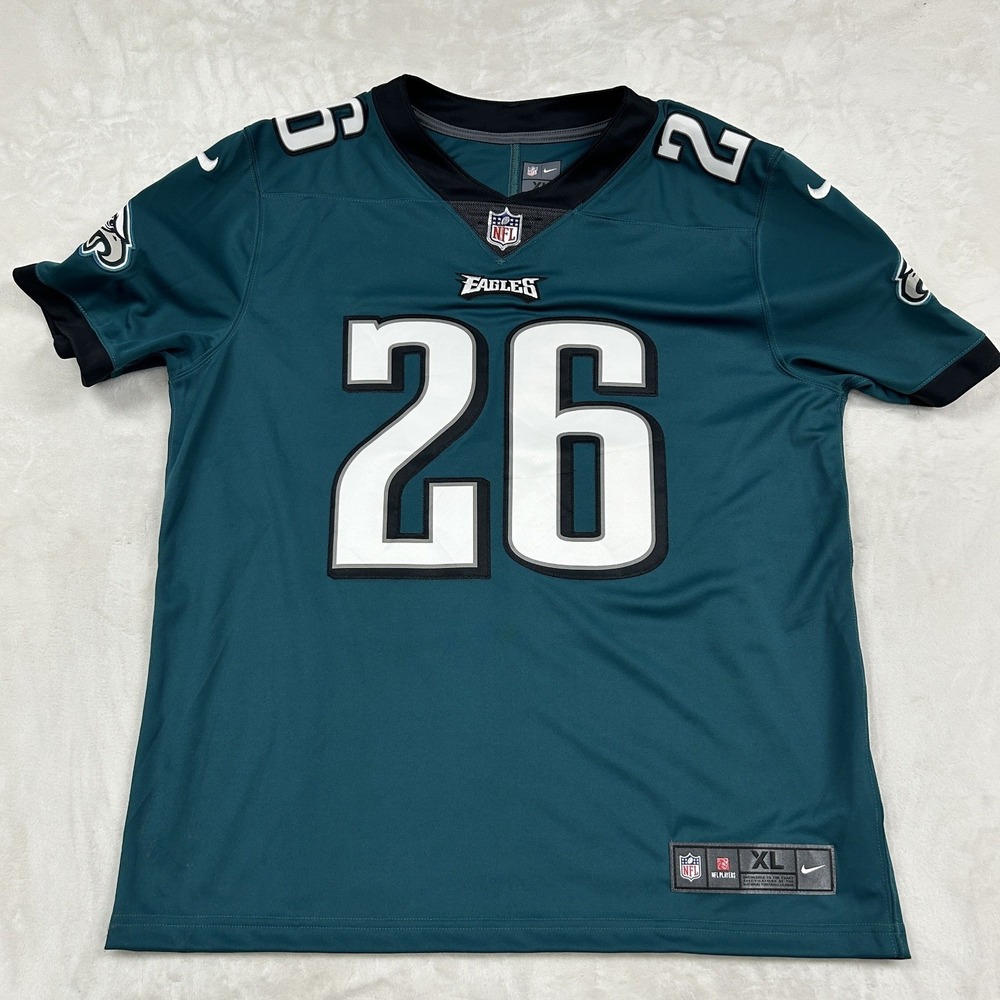 Nike Football Jersey Mens XL Green Miles Sanders 26 Philadelphia Eagles On Field